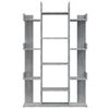 vidaXL Book Cabinet Grey Sonoma Engineered wood Medium Book Cabinet