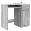 vidaXL Desk Grey Sonoma Engineered Wood 33.9x19.3x29.9 in Desk