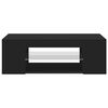 vidaXL TV Cabinet Black Engineered wood Medium TV Cabinet Rectangular