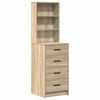 vidaXL Dressing Table 2 pcs Brown 50 x 41 x 135 cm Engineered wood