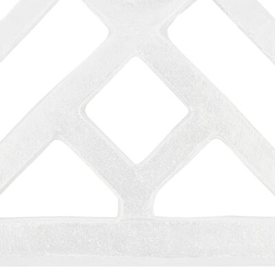 vidaXL Umbrella Base White 17.3"x17.3"x12.2" Cast Iron