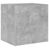 vidaXL TV Wall Cabinet Concrete gray Engineered wood Small