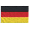 vidaXL Germany Flag Black, Red, Yellow 68D 100% Polyester 35.4x59.1 in