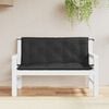 vidaXL Garden Bench Cushion Set of 2 Black Oxford fabric (100% polyester)