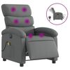 vidaXL Electric Massage Recliner Chair Dark Gray