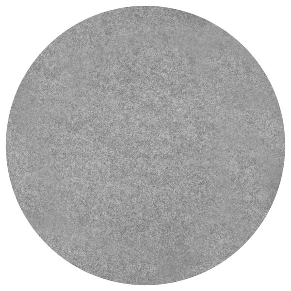 vidaXL Artificial Grass Grey 100% Polypropylene 51.2 in diameter