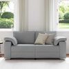 vidaXL Sofa Light Grey 70.87 x 30.31 x 32.28 in Fabric