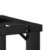 vidaXL Coffee Table Leg Black Powder-coated steel Standard Durable