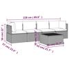 vidaXL Garden Lounge Set Grey, Dark Grey
