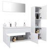 vidaXL Bathroom Furniture Set White Engineered wood, acrylic