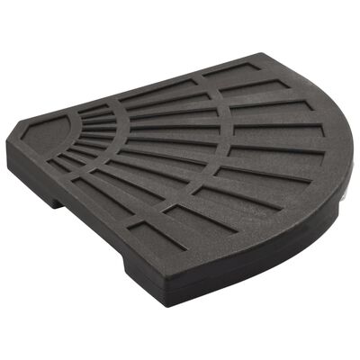 vidaXL Umbrella Weight Plate Black Fan-shaped 44.1 lbs