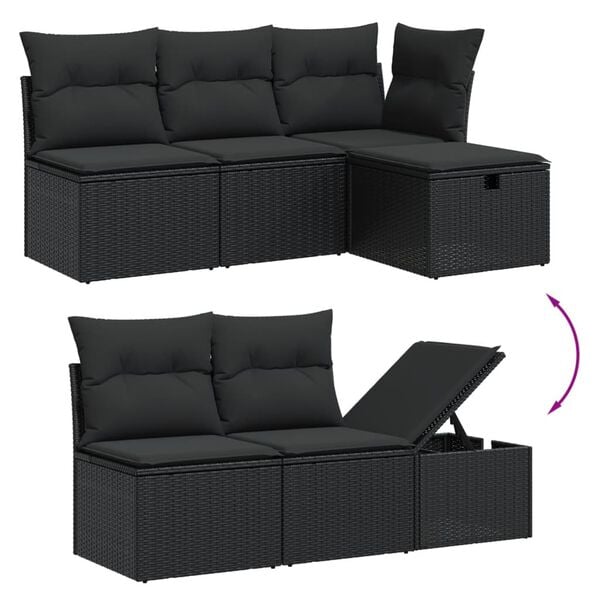 vidaXL Garden Sofa Set Beige