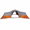 vidaXL Family Tent Grey and Orange 833 x 585 x 216 cm Taffeta