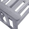 vidaXL Garden Chair With Tea Table Grey Solid acacia wood Standard