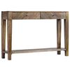 vidaXL Console Table Solid Mango Wood 46.5"x11.8"x31.5"