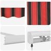 vidaXL Retractable Awning Red and black 137.80 x 98.43 in