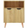 vidaXL Sideboard Sonoma oak Engineered wood Medium Sideboard
