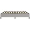 vidaXL Bed Frame Light Gray 100% Polyester, Plywood, Engineered Wood