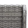 vidaXL Garden Sofa Set of 2 Grey