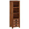 vidaXL Highboard with 3 Drawers 15.7"x11.8"x51.2" Solid Mango Wood