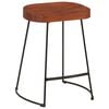 vidaXL Bar Stool Set of 2 Brown and Black