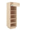vidaXL Shoe Cabinet Natural Light Brown Solid Pinewood (untreated) Medium