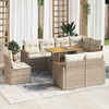 vidaXL Garden Sofa Set Beige