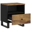 vidaXL Bedside Cabinet Set of 2 Honey Brown and Black
