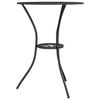 vidaXL Bistro Set Black Cast aluminum Compact Decorative Inlays