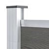 vidaXL Garden Fence WPC 70.9"x73.2" Gray