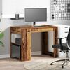 vidaXL Desk Old Wood Engineered Wood Medium Desk Rectangular Modern