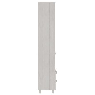 vidaXL Highboard HAMAR White 23.6"x13.8"x70.9" Solid Wood Pine