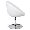 vidaXL Bar Stool Set of 2 White Faux Leather, Steel Medium