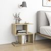 vidaXL Bedside Cabinet Sonoma Oak Engineered Wood Bedside Cabinet