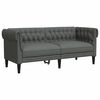 vidaXL Sofa Set Dark Grey Fabric (100% polyester), plywood, solid wood