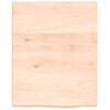 vidaXL Bathroom Countertop 15.7 x 19.7 x (0.8-1.6) " Untreated Solid Wood