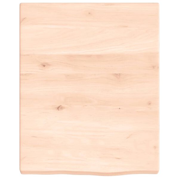 vidaXL Bathroom Countertop 15.7 x 19.7 x (0.8-1.6) " Untreated Solid Wood