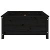 vidaXL Garden Planter Black Solid pine wood Large Garden Planter