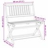 vidaXL Folding Garden Bench Brown 80 x 42 x 85 cm solid acacia wood