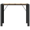 vidaXL Garden Bar Table Black