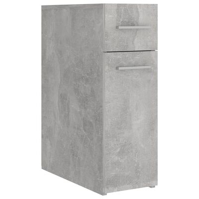 vidaXL Apothecary Cabinet Concrete Gray 7.9"x17.9"x23.6" Engineered Wood