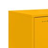 vidaXL Sideboard Mustard Yellow Cold-rolled steel Medium Rollable