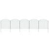 vidaXL Arched Garden Fence Set 30.5"x30.9" Green