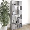 vidaXL Book Cabinet Room Divider Concrete grey Engineered wood Medium