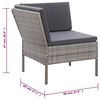 vidaXL Garden Lounge Set Grey