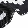 vidaXL Outdoor Carpet ARAKIL White and Black 74.8"x114.2" PP