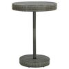 vidaXL Garden Bar Set Grey PE rattan, Powder-Coated Steel Medium