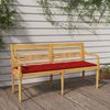 vidaXL Bench Brown Solid Teak Wood Medium Tough Bench Rectangular