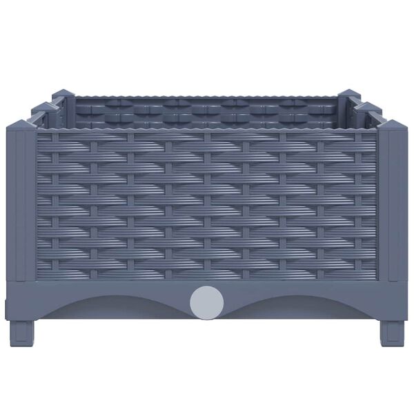 vidaXL Raised Bed Blue grey Polypropylene Medium Durable Raised Bed