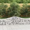 vidaXL Gabion Basket Set of 14 Silver Galvanized iron Large